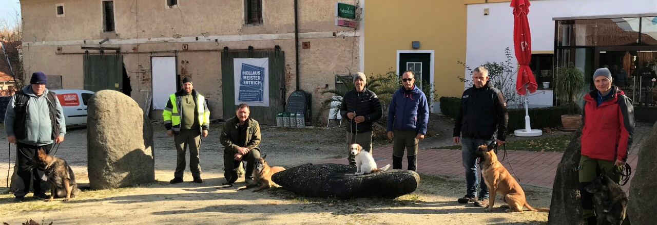 Polizeidiensthunde auf kulturellen Spuren im Weinviertel