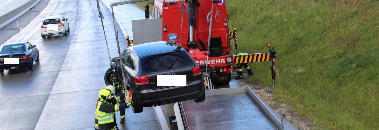 Verkehrsunfall auf der A5