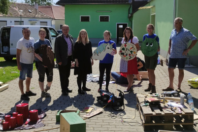 Landjugend Haugsdorf gestaltete Spielplatz beim Feuerwehrhaus Hadres neu