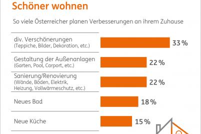 Österreicher wollen in Wohnqualität investieren