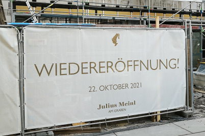 Wiedereröffnung des „Meinl am Graben“ am 22. Oktober 2021