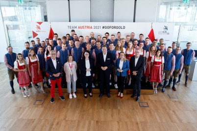 Team Austria feierlich verabschiedet