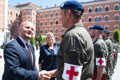Slowakischer Verteidigungsminister verlieh Einsatzmedaillen an österreichische Soldatinnen und Soldaten
