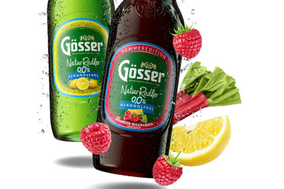 Der Sommer wird erfrischend fruchtig mit dem Gösser NaturRadler 0,0 Himbeer-Rhabarber