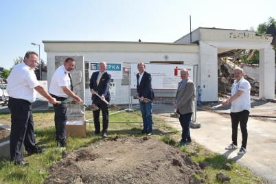 Spatenstich für das Feuerwehrhaus Viehofen