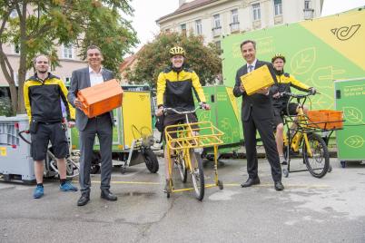 Zustellung durch Lastenräder in der Murmetropole