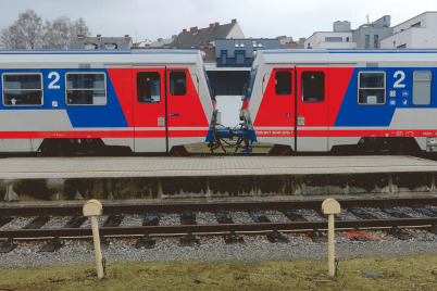 Kunst am Bahnhof, digital in echt