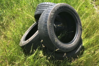 Illegale Ablagerung in freier Natur