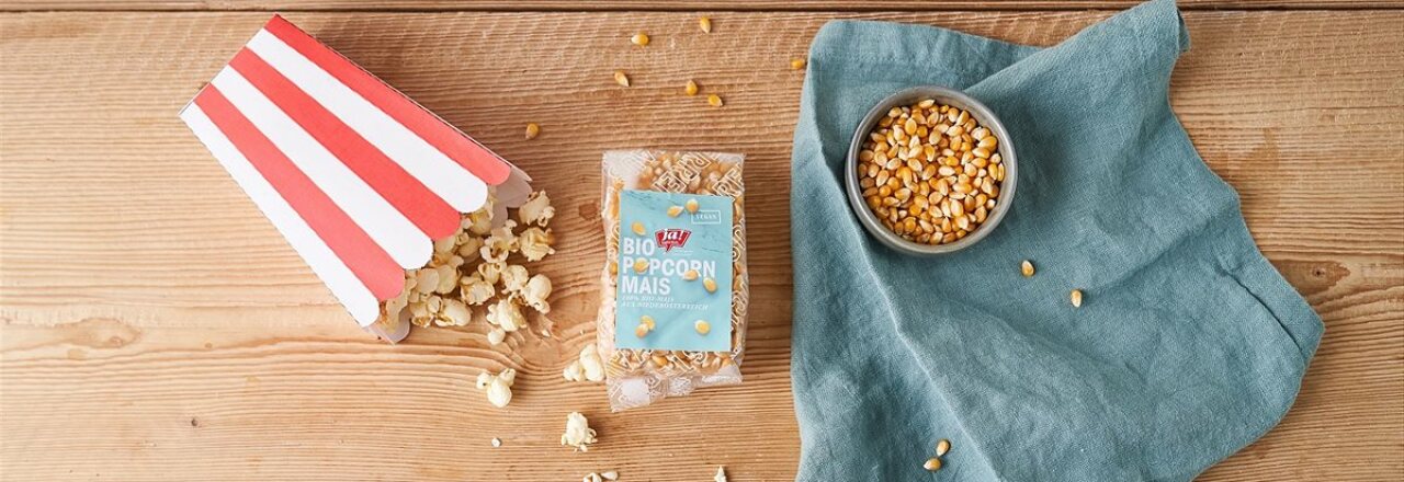  Ja! Natürlich Popcornmais in höchster Bio-Qualität aus dem Weinviertel neu im Regal