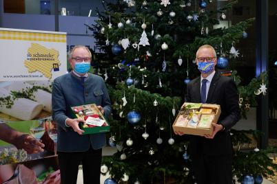 Regionale Geschenkpakete statt Weihnachtsfeier