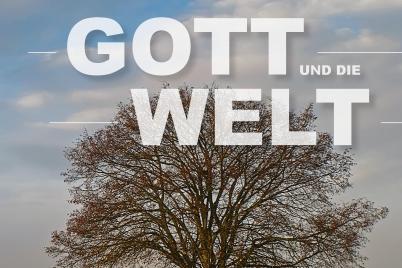 Eckehard Bamberger mit seinem Werk „Gott und die Welt“