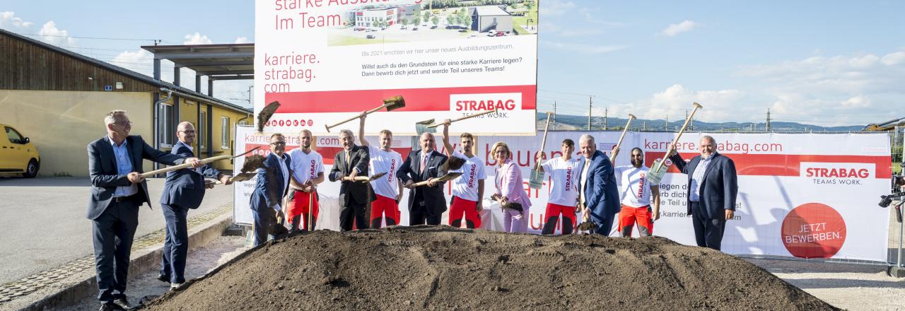 STRABAG - Spatenstich für neues Ausbildungszentrum