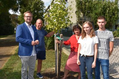 Spende eines Ginkgos an die StadtGemeinde