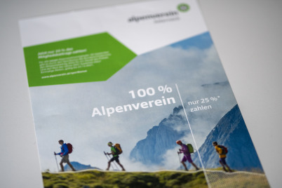 Alpenvereinsmitgliedschaft bis zu 75 Prozent günstiger