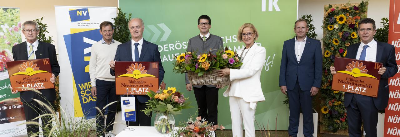 Ortschaften und Städte mit Blumenschmuck zu verschönern