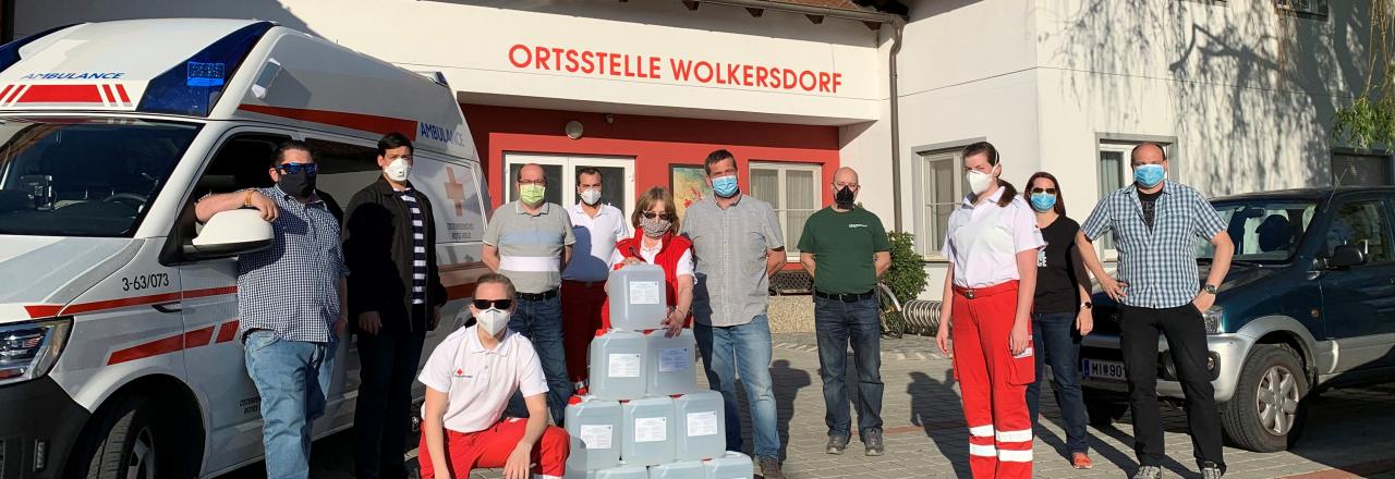 Spenden für Rotes Kreuz Wolkersdorf