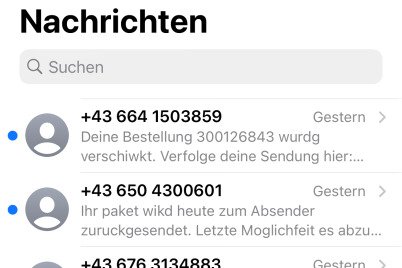 „Ihr Paket wurde versendet!“