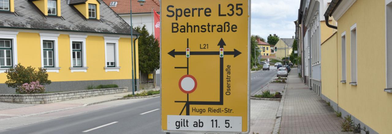 Gas- und Wasserleitungssanierung in der Bahnstraße