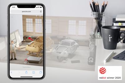 Porsche und innovation.rocks erhalten den Red Dot Award 2020 in zwei Kategorien für WebAR Schulung