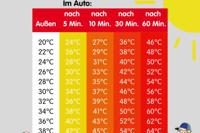 Hitze beim Autofahren wird oft unterschätzt