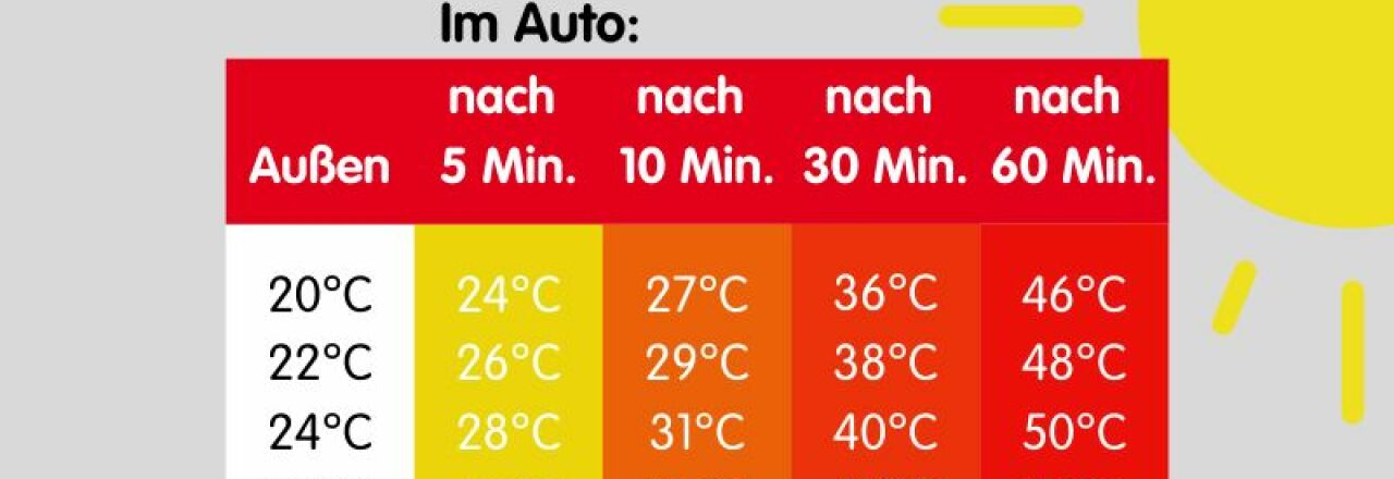 Hitze beim Autofahren wird oft unterschätzt