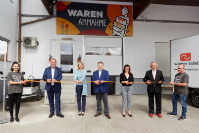 Bürgermeister Dr. Michael Ludwig eröffnete die Lebensmittelzentrale der Wiener Tafel