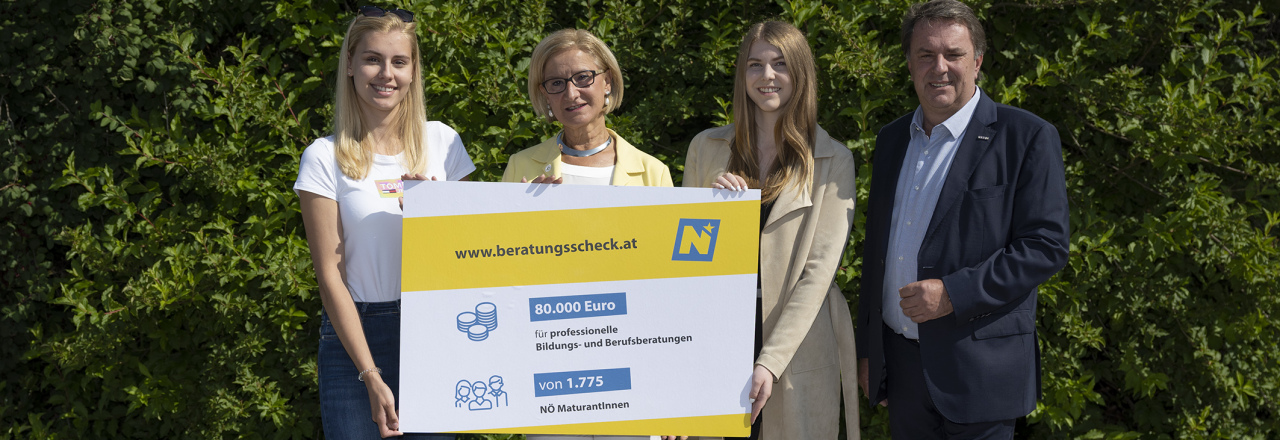 NÖ Beratungsscheck für niederösterreichische Maturantinnen und Maturanten