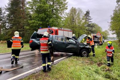 Verkehrsunfall auf der LH62 bei Breitensee