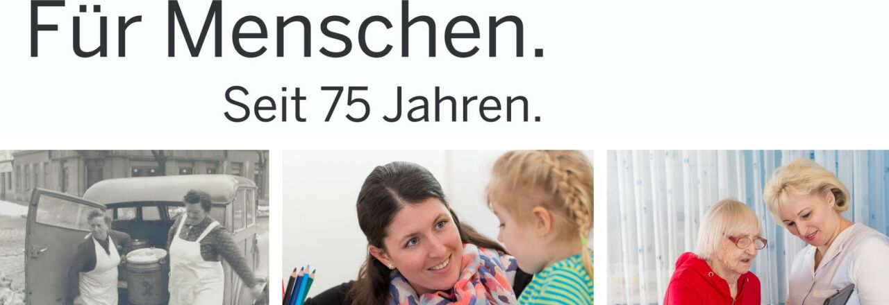 Für Menschen. Seit 75 Jahren