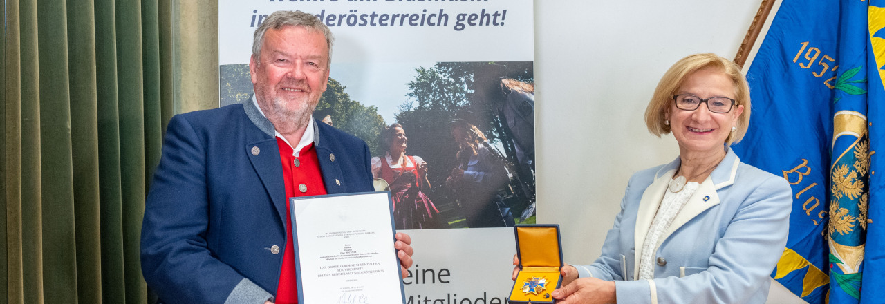 Großes Goldenes Ehrenzeichen für Verdienste um das Bundesland Niederösterreich für Peter Höckner