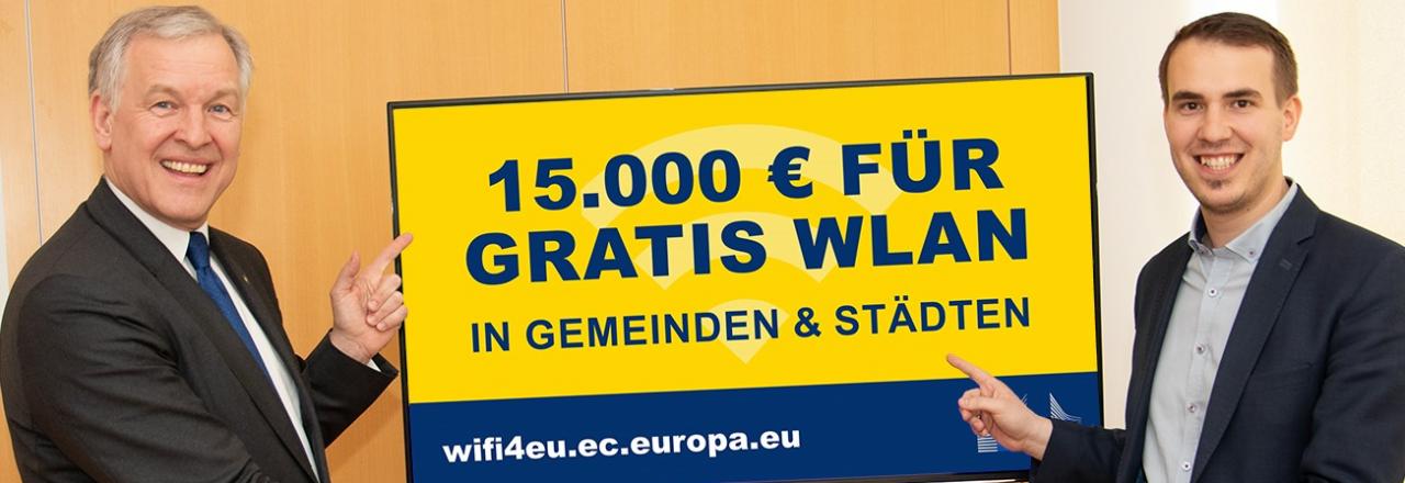 EU vergibt 15.000 Euro Förderung für gratis WLAN