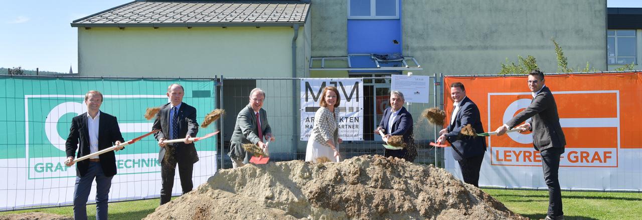 Baubeginn Kindergarten und Tagesbetreuungseinrichtung Eggenburg