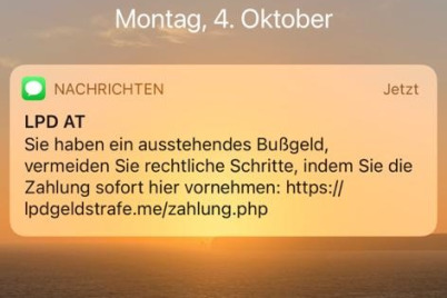 Trickbetrug mit SMS