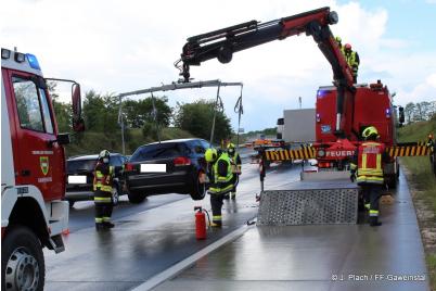 Verkehrsunfall auf der A5